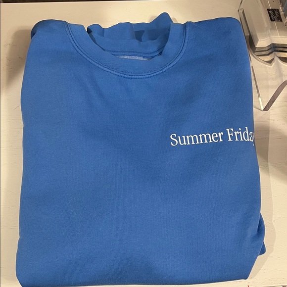 Summer Fridays Vibrant Blue Crewneck - Picture 5 of 7